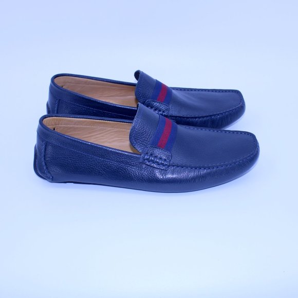 Mercanti Fiorentini Other - Mercanti Fiorentini Men's Navy/Red Stripe Ribber Driver Moccasins Loafer…
